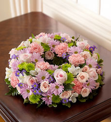 Cremation Wreath - Pastel Flower Power, Florist Davenport FL